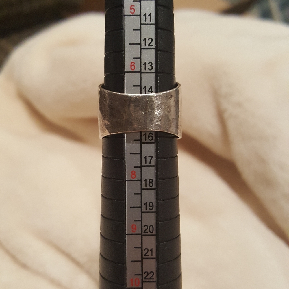 Silver Ring With Brown Round Stone - image 2